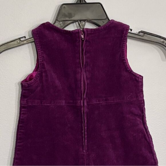 Plum Pudding | Baby Girl Purple Embellished Velvet Corduroy Dress size 3T - Picture 11 of 11